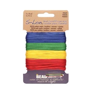S-Lon Bead Cord Mix - Primary Colors Mix