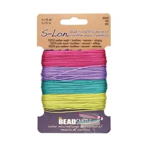 [ 2-1-F-T ] S-Lon Bead Cord Mix - Brights Mix