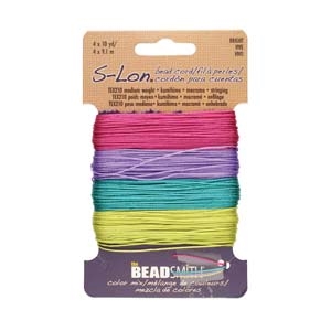 S-Lon Bead Cord Mix - Brights Mix