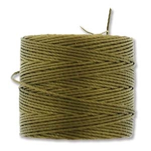 [ 2-1-F-T ] S-Lon Bead Cord - 77 Yard Spool - Antique Gold