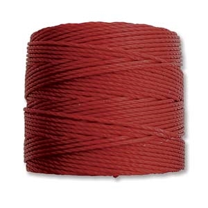 S-Lon Bead Cord - 77 Yard Spool - Dark Red