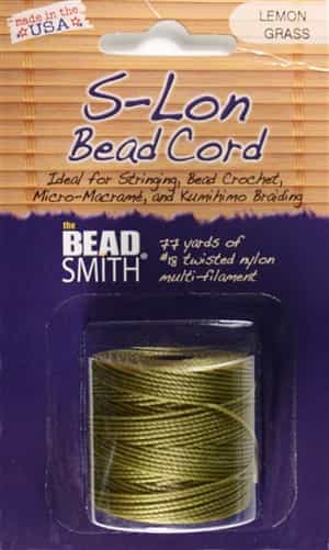 S-Lon Bead Cord - 77 Yard Spool - Lemongrass