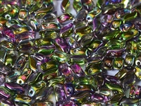 StormDuo-00030-95000 - 3x7mm StormDuo Beads - Crystal Magic Orchid - 25 Count