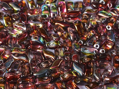 StormDuo-00030-95200 - 3x7mm StormDuo Beads - Crystal Magic Wine - 25 Count