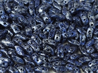 StormDuo-23980-45706 - 3x7mm StormDuo Beads - Tweedy Blue - 25 Count