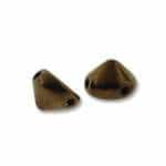 TIP0823980-14415 - TIPP 8mm 2-Hole Beads - Jet Bronze - 20 Bead Strand