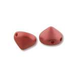 TIP0829408 - TIPP 8mm 2-Hole Beads - Matte Metallic Red - 20 Bead Strand