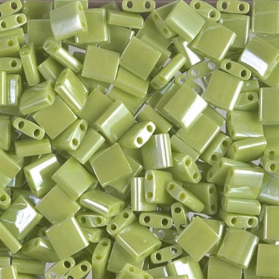 7.2 Grams TL-439 OPL Lime Green Miyuki Tila Beads