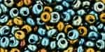 Toho 3mm Magatama Beads - TM3-721 - Galvanized Blue Gold - 5 Grams