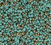 Toho 3mm Magatama Beads - TM3-Y857F Hybrid Frosted Turquoise Apollo - 5 Grams