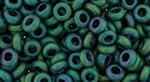 TN06-706 - TOHO - Demi Round 6/0 4mm Tube 2.5" : Matte-Color Iris - Teal - Approx 7-8 Grams