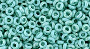 TN08-413 - TOHO - Demi Round 8/0 3mm Tube 2.5" : Opaque-Rainbow Turquoise - Approx 7.4 Grams