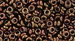 TN08-501 - TOHO - Demi Round 8/0 3mm Tube 2.5" : Higher-Metallic Cinnamon Bronze - Approx 7.4 Grams