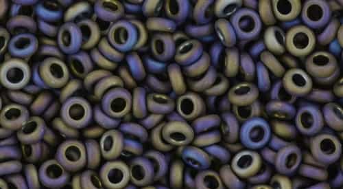 TN08-615 - 8/0 Toho Demi Round 3mm : Matte-Color Iris Purple - Approx 7.4 Grams