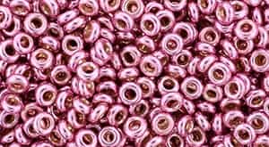 TN08-PF553 - TOHO - Demi Round 8/0 3mm Tube 2.5" : PermaFinish - Galvanized Pink Lilac - Approx 7.4 Grams