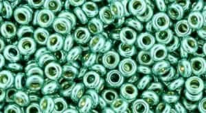 TN08-PF561 - TOHO - Demi Round 8/0 3mm Tube 2.5" : PermaFinish - Galvanized Green Tea - Approx 7.4 Grams