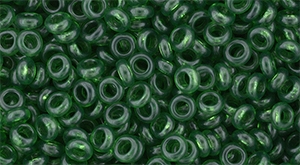 TN08-YPS0048 - TOHO - Demi Round 8/0 3mm Tube 2.5" : HYBRID ColorTrends - Transparent - Kale - Approx 7.4 Grams