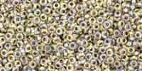 TN11-994 - 11/0 Toho Demi Round 2.2mm : Gold-Lined Rainbow Crystal - Approx 7.8 Grams