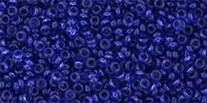 TN11-YPS0054 - TOHO - Demi Round 11/0 2.2mm Tube 2.5" : HYBRID ColorTrends: Transparent - Lapis Blue - Approx 7.8 Grams
