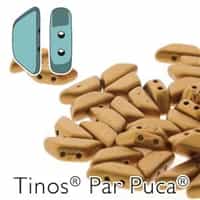 Tinos par Puca : TNS410-00030-01740 - Bronze Gold Matte - 25 Beads