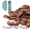 Tinos par Puca : TNS410-00030-01780 - Copper Gold Matte - 25 Beads