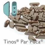 Tinos par Puca : TNS410-02010-25005 - Pastel Light Brown Coco - 25 Beads