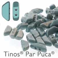 Tinos par Puca : TNS410-03000-14464 - Opaque Blue GREY - 25 Beads