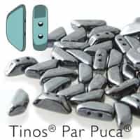 Tinos par Puca : TNS410-23980-14400 - Jet Hematite - 25 Beads