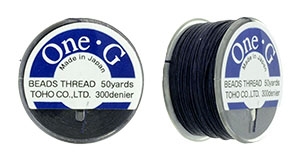 TOG-18 - Toho One-G Beading Thread : Navy - 50 Yards