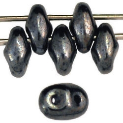 SuperDuo 2/5mm : 8 Grams - Hematite