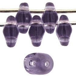 SuperDuo 2/5mm : 8 Grams - Light Tanzanite