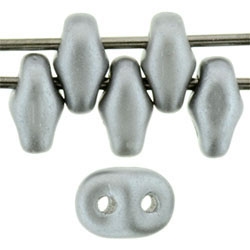 SuperDuo 2/5mm : 8 Grams - TSD-25028 Pearl Coat - Silver