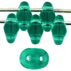 SuperDuo 2/5mm : 8 Grams - Emerald