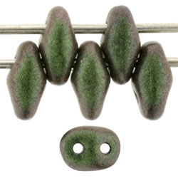 SuperDuo 2/5mm : 8 Grams - TSD-94103 Polychrome - Olive Mauve