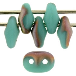 SuperDuo 2/5mm : 8 Grams - TSD-AM6313 Matte - Apollo Turquoise