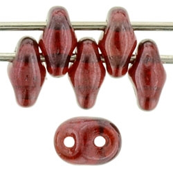 SuperDuo 2/5mm : 8 Grams - Siam Ruby - Vega