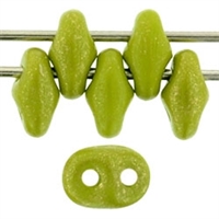 SuperDuo 2/5mm : 8 Grams - TSD-GM53420 - Opaque Olive - Marbled Gold