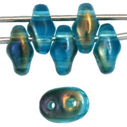 SuperDuo 2/5mm : 8 Grams - Twilight - Aquamarine