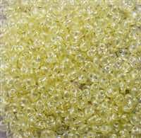 Twin Bead 2.5X5mm Crystal Pale Yellow Pearl - Approx 23 gram tube