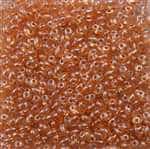 Twin Bead 2.5X5mm Crystal Peach Pearl - Approx 23 gram tube