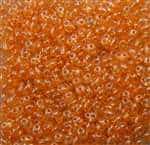 Twin Bead 2.5X5mm Crystal YLW Orange Pearl - Approx 23 gram tube