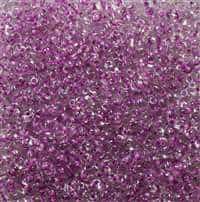 Twin Bead 2.5X5mm Crystal Lilac Color Lined - Approx 23 gram tube