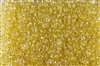 Twin Bead 2.5X5mm Crystal Yellow Color Lined - Approx 23 gram tube