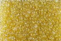 Twin Bead 2.5X5mm Crystal Yellow Color Lined - Approx 23 gram tube