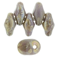 [ 7-1-B-T ] UN0523020-43400 - SuperUno 2.5X5mm Opaque Violet/Picasso - 25 Beads