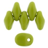 UN0553410 - SuperUuo 2.5X5mm Opaque Green - 25 Beads