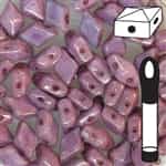 VDD-CW15726 - DiamonDuoâ„¢ 2-Hole Beads - 5x8mm - Chalk Lumi Purple - 12 Gram Vial (approx 80 pcs)