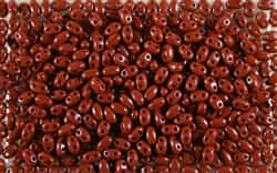 SUPERDUO BEADS 2.5x5mm 8 Grams OPAQUE CORNELIAN