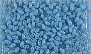 SUPERDUO BEADS 2.5x5mm 8 Grams OPAQUE BLUE TURQUOISE