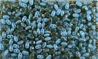 SUPERDUO BEADS 2.5x5mm 8 Grams BLUE TURQUOISE CELSIAN